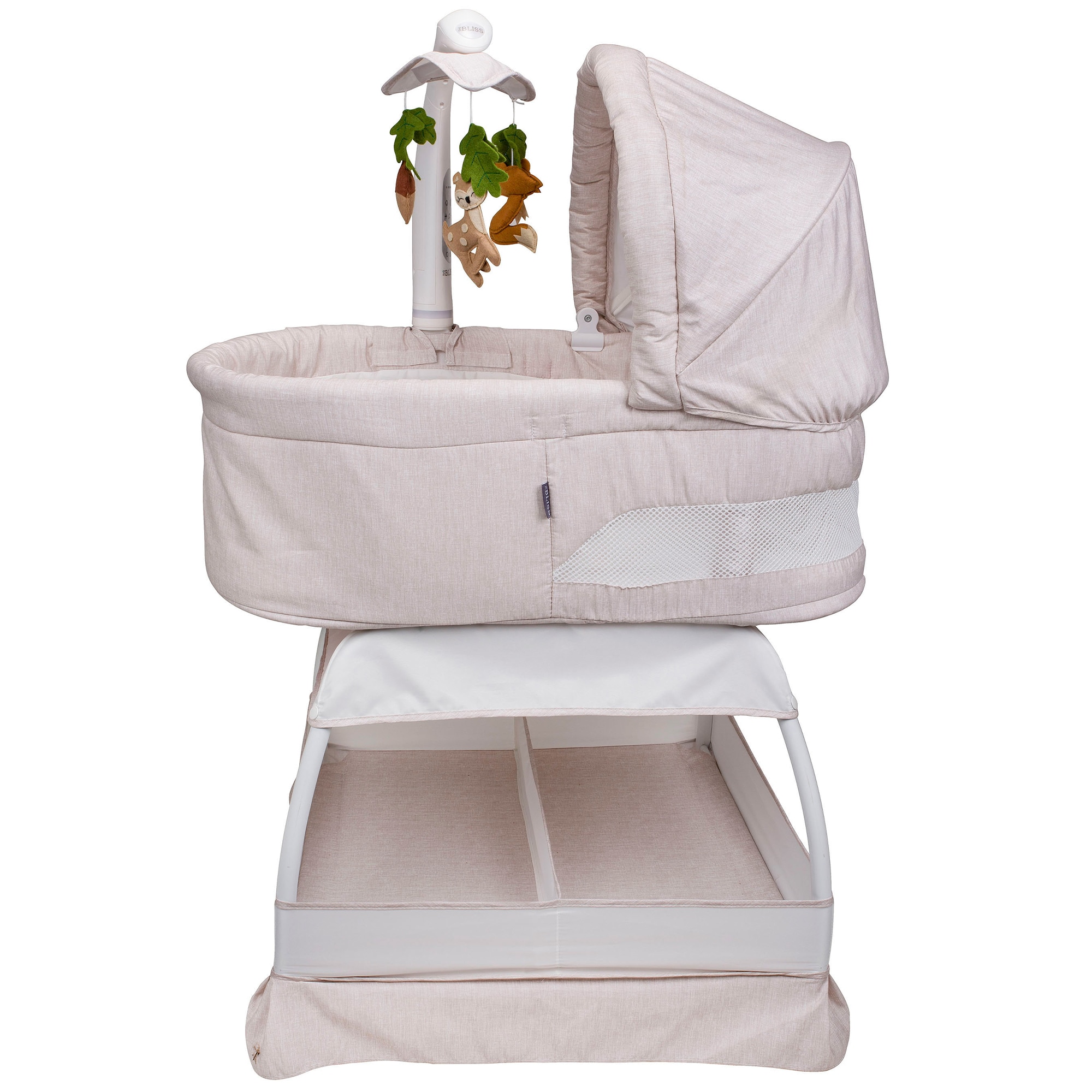 TruBliss Sweetli Calm Bassinet with Cry Recognition - Wheat Melange, , hires