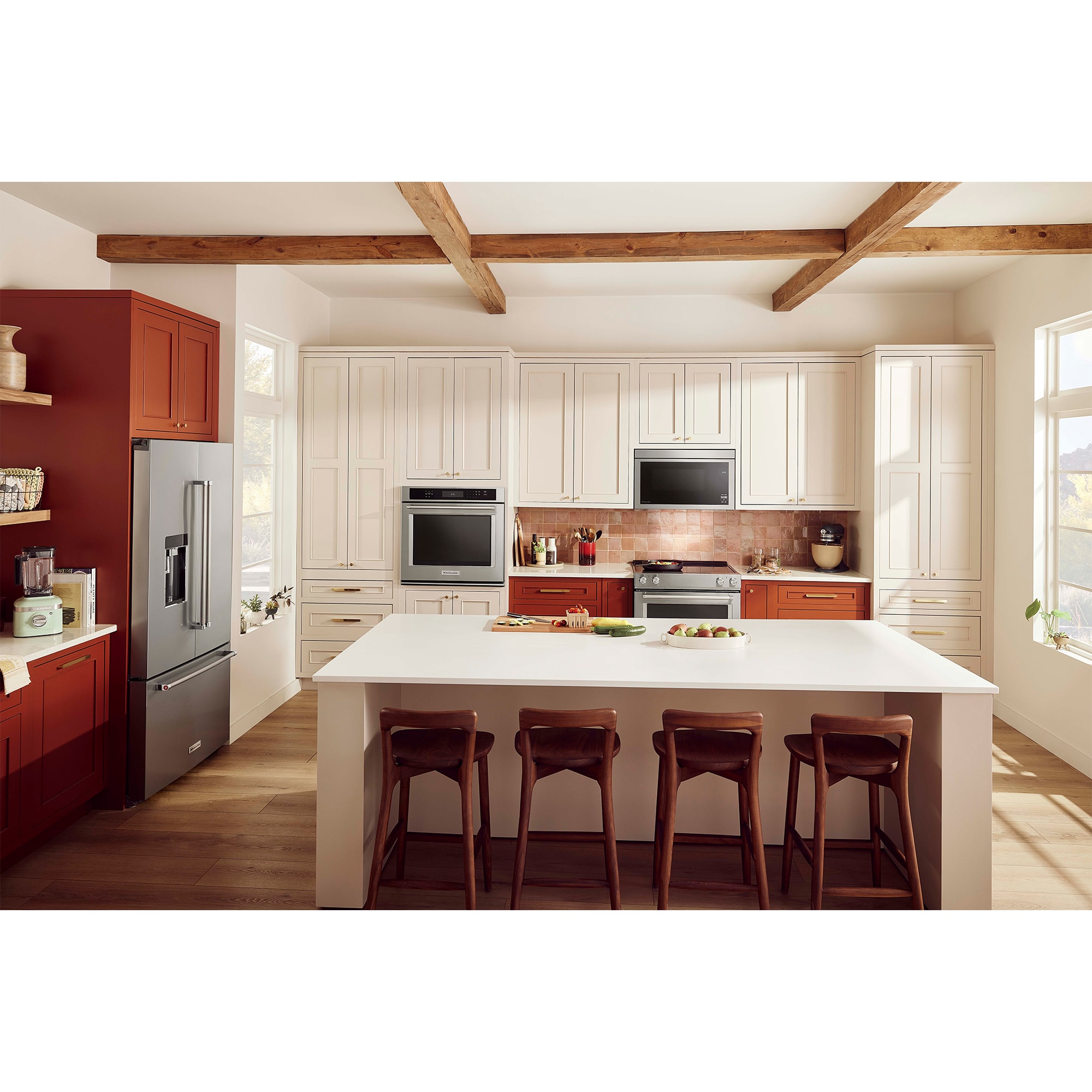 KitchenAid 30 in. 1.1 cu. ft. 1000W Over-the-Range Microwave with 400 CFM & Sensor Cooking - Stainless Steel, Stainless Steel, hires