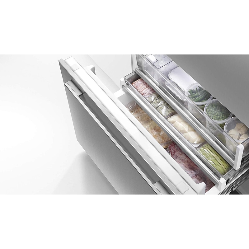 Fisher & Paykel Series 7 Integrated 36 in. 17.0 cu. ft. Built-In Counter Depth 72 Heigh French Door Refrigerator with Water Dispenser - Required Stainless Door Panels and Handles Sold Separately Does Not Accept Custom Cabinetry Panel, , hires