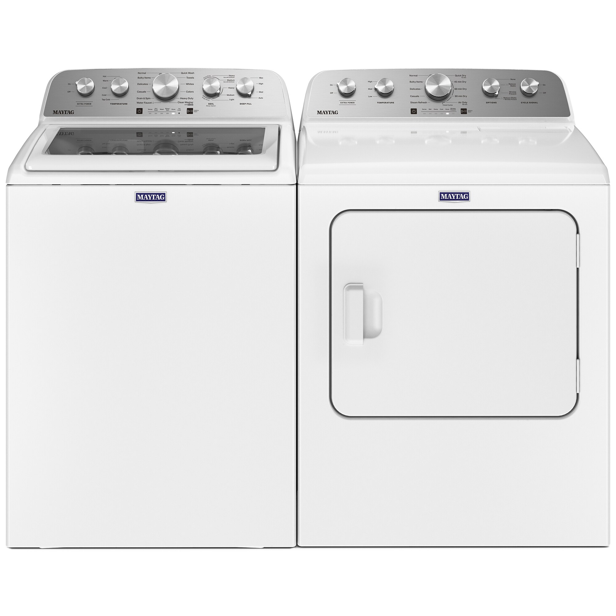 Maytag 29 in. 7.0 cu. ft. Electric Dryer with 10 Dryer Programs, 4 Dry Options & Wrinkle Care - White, White, hires