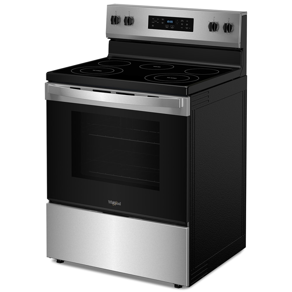 Whirlpool 30 in. 5.3 cu. ft. Electric Range with Radiant Burners - Fingerprint Resistant Stainless, Fingerprint Resistant Stainless, hires