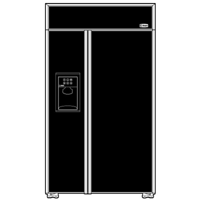 Monogram 48 in. 28.8 cu. ft. Built-In Smart Counter Depth Side by Side Refrigerator with Ice & Water Dispenser - Custom Panel Ready, , hires