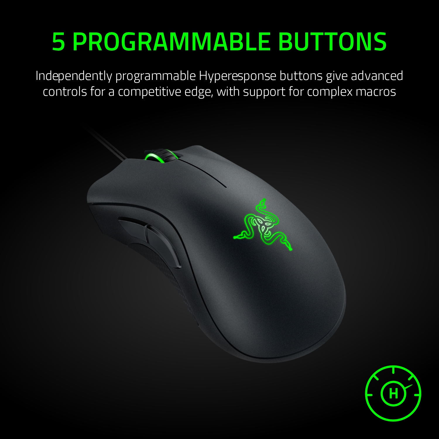 Razer DeathAdder Essential - Ergonomic Wired Gaming Mouse, , hires