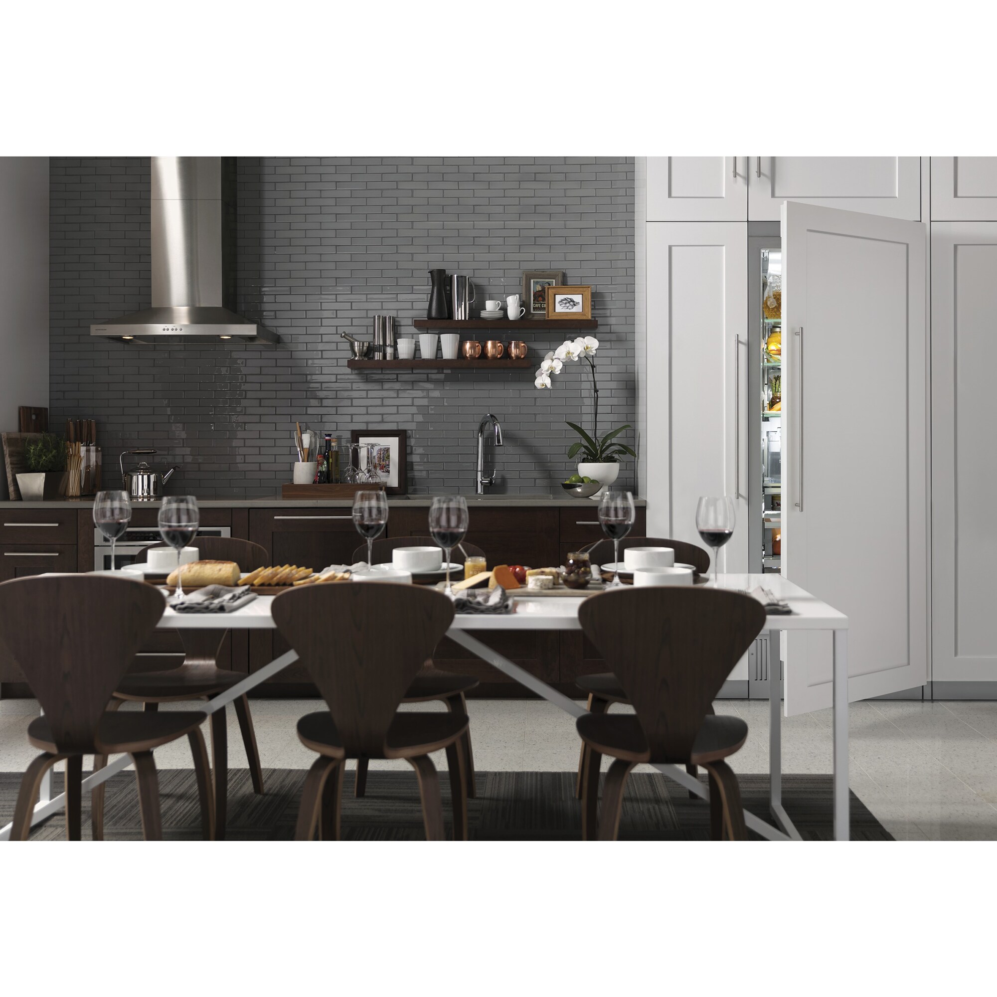 Monogram 30 in. Convertible Chimney Style Range Hood with 420 CFM, 4 Fan Speeds & 2 Halogen Lights - Stainless Steel, , hires