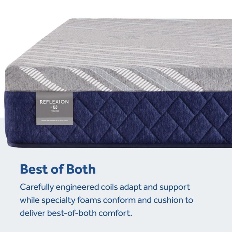 Sealy Reflexions Grayson Hybrid Firm - Queen Mattress, , hires