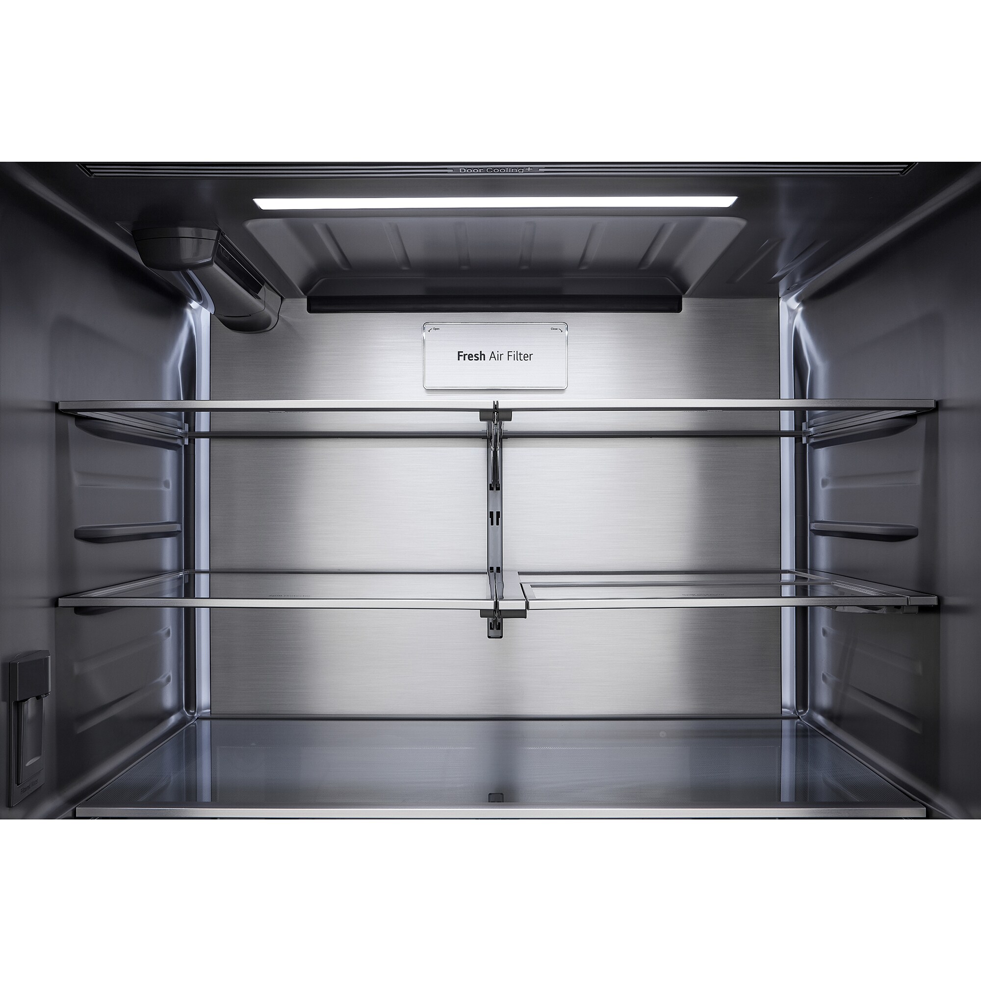 LG Studio 36 in. 26.5 cu. ft. Smart Counter Depth French Door Refrigerator with Internal Water Dispenser - PrintProof Stainless Steel, PrintProof Stainless Steel, hires