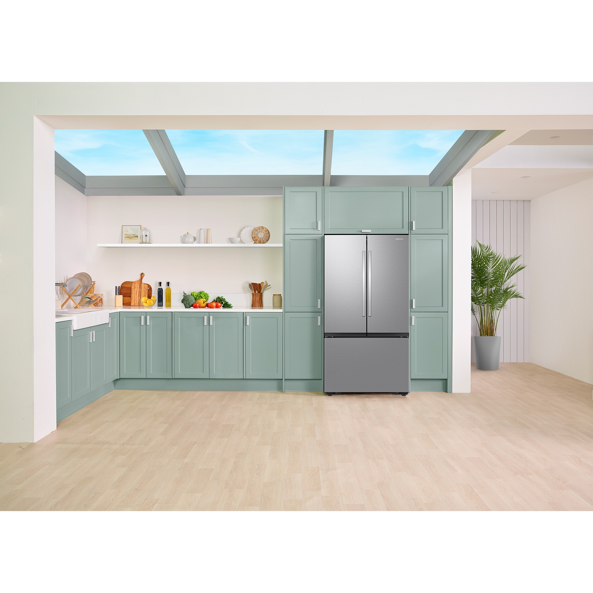 Samsung 36 in. 31.5 cu. ft. Smart French Door Refrigerator with Ice Maker - Fingerprint Resistant Stainless, Fingerprint Resistant Stainless, hires