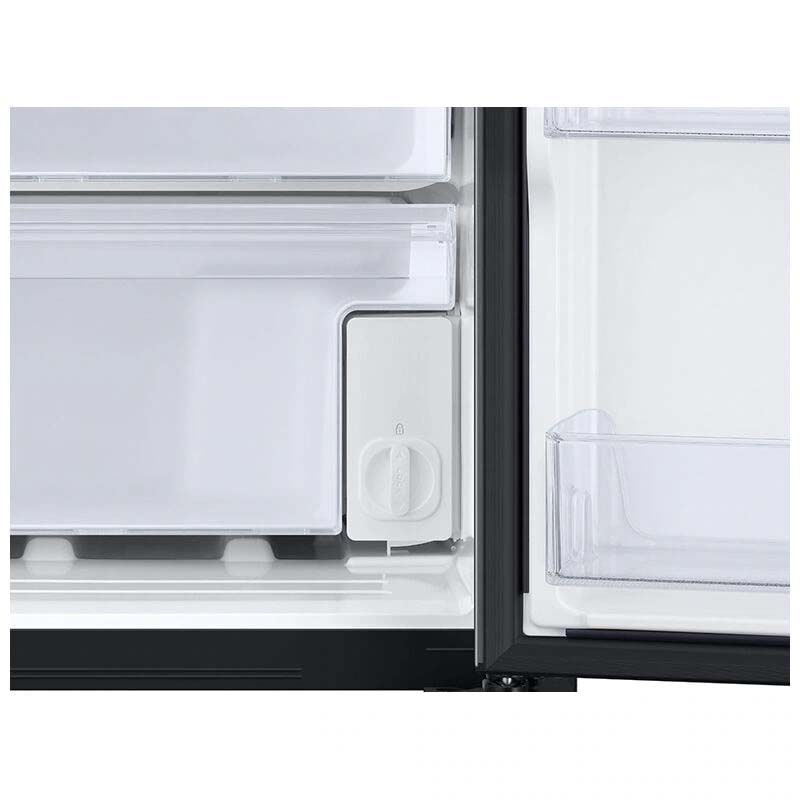 Samsung 36 in. 27.4 cu. ft. Side by Side Refrigerator with Ice & Water Dispenser - Black Stainless, Black Stainless, hires