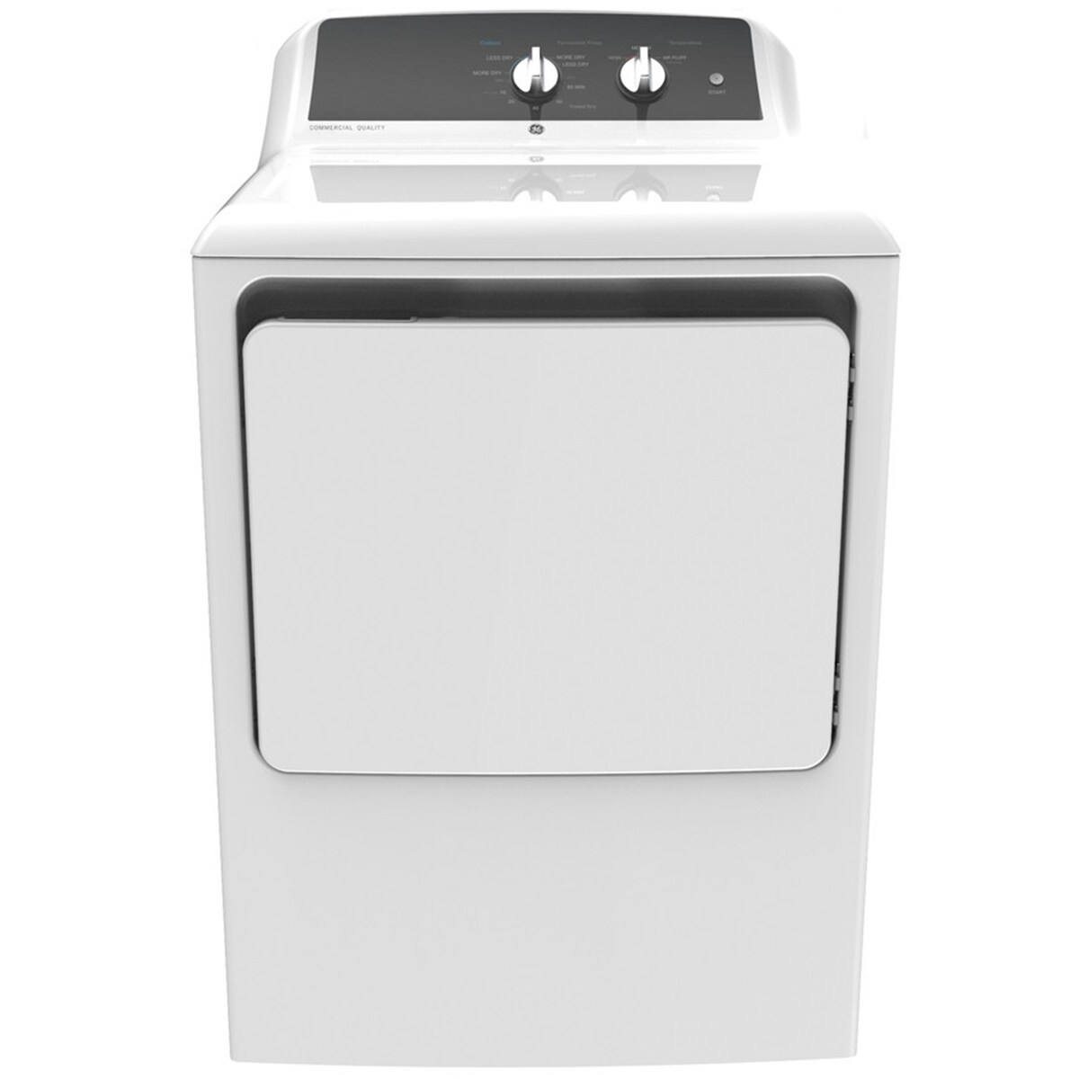 GE 27 in. 6.2 cu. ft. Gas Dryer with Aluminized Alloy Drum White P