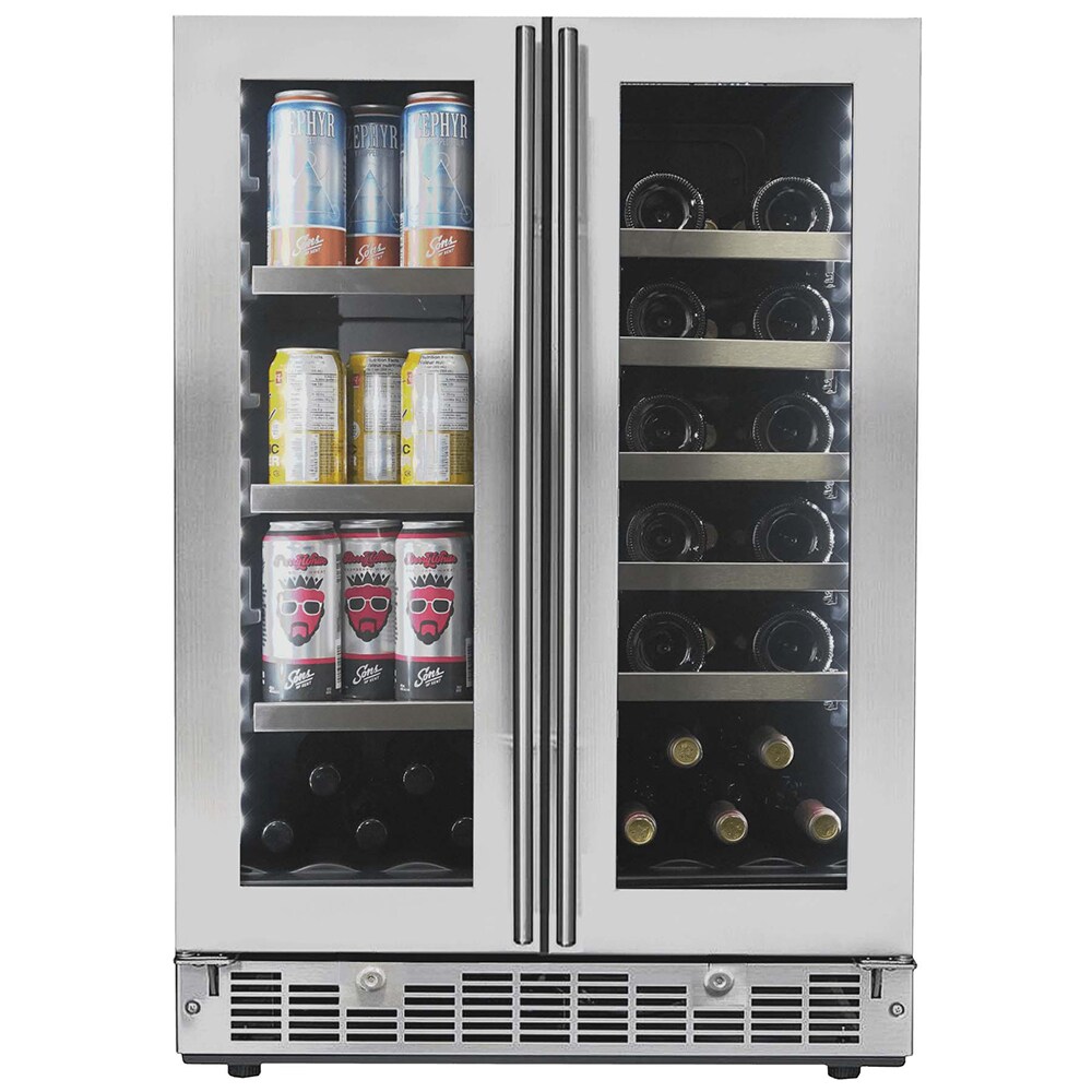 Danby Appliances 24 in. Built-In 4.5 cu. ft. Compact Beverage Center with Adjustable Shelves & Digital Control - Stainless Steel, , hires