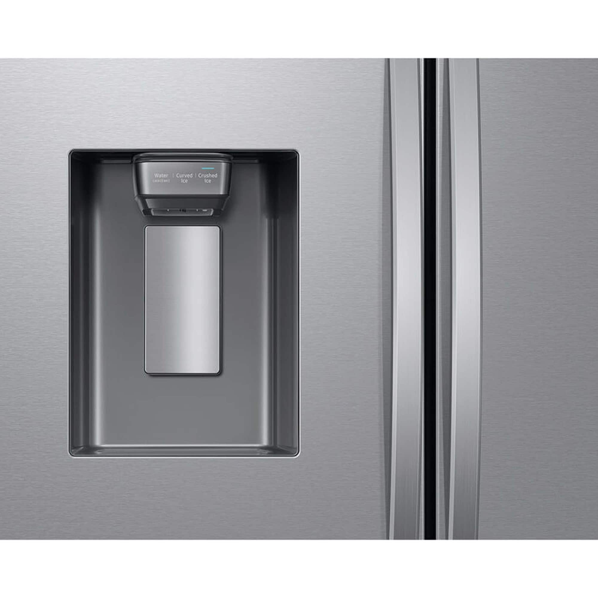 Samsung 36 in. 25.5 cu. ft. Smart Counter Depth French Door Refrigerator with Ice & Water Dispenser - Fingerprint Resistant Stainless Steel, , hires