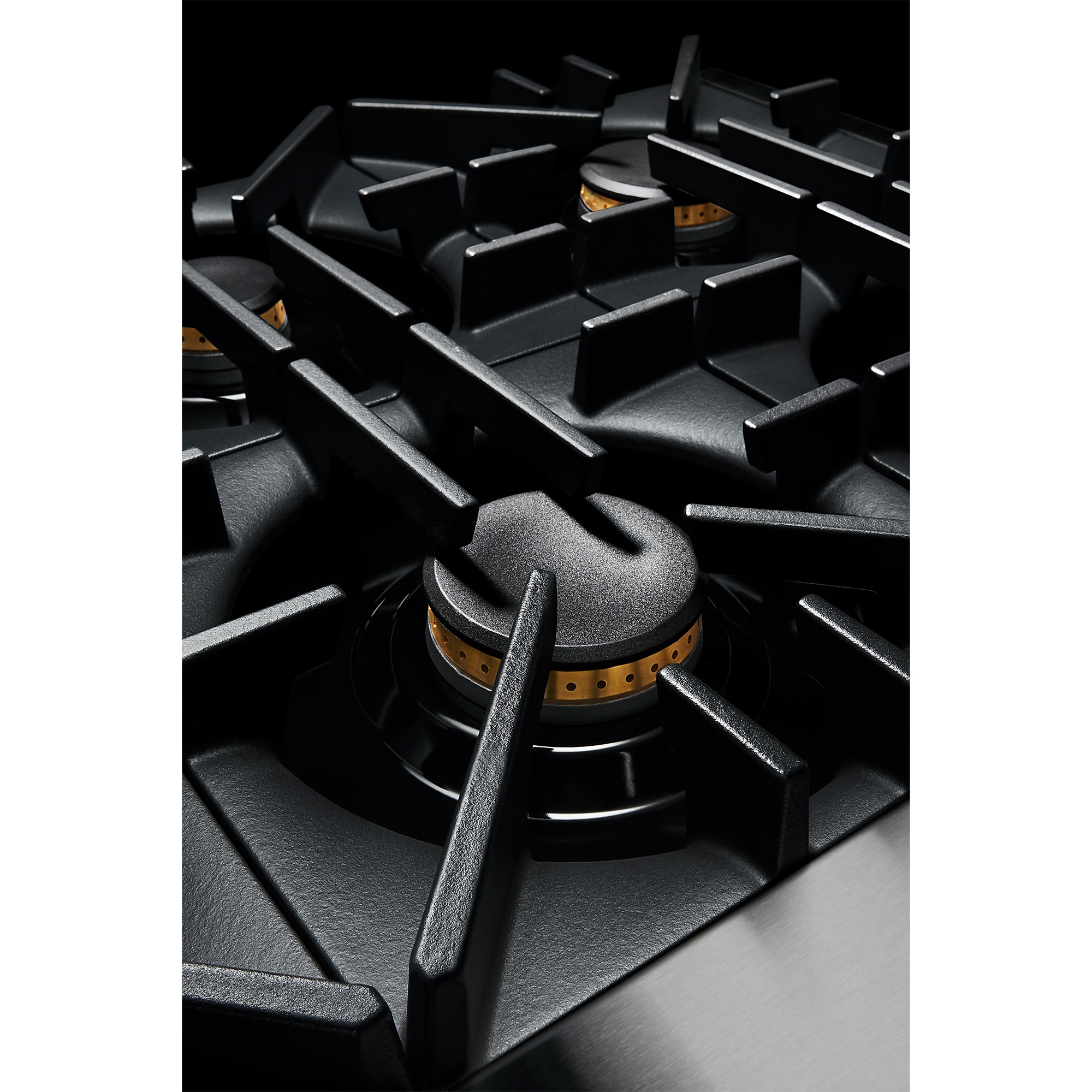 JennAir Rise Series 48 in. 6.3 cu. ft. Smart True European Convection Double Oven Gas Range with 6 Sealed Burners & Grill - Stainless Steel, , hires