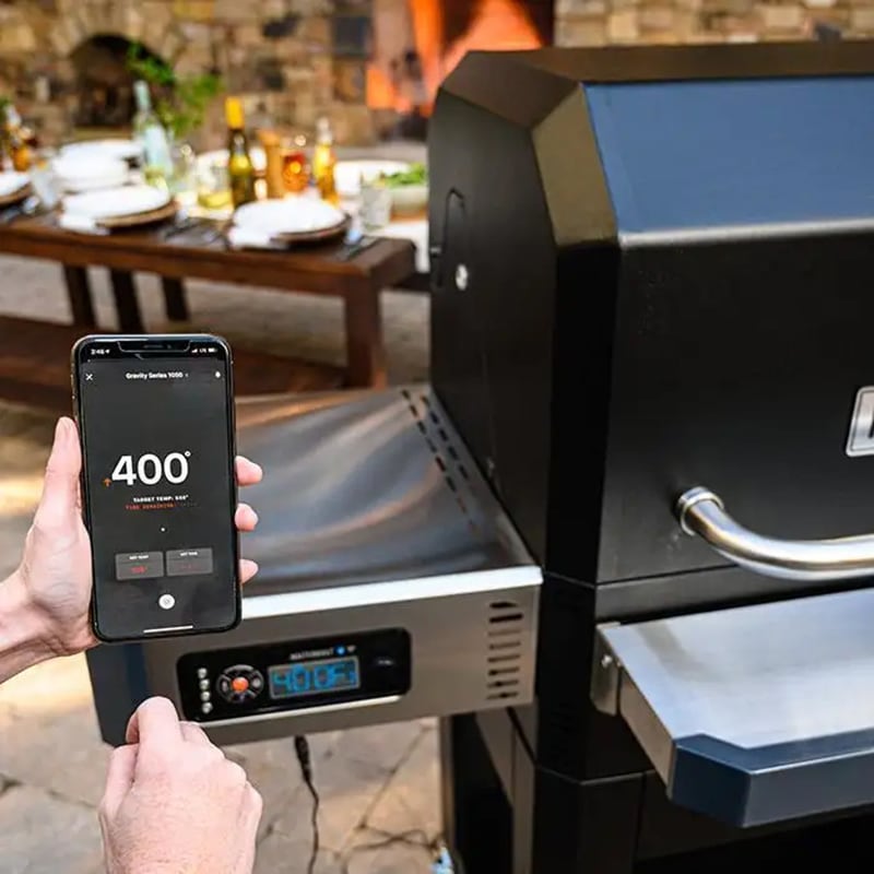 Masterbuilt Gravity Series 1050 Digital Charcoal Grill + Smoker, , hires