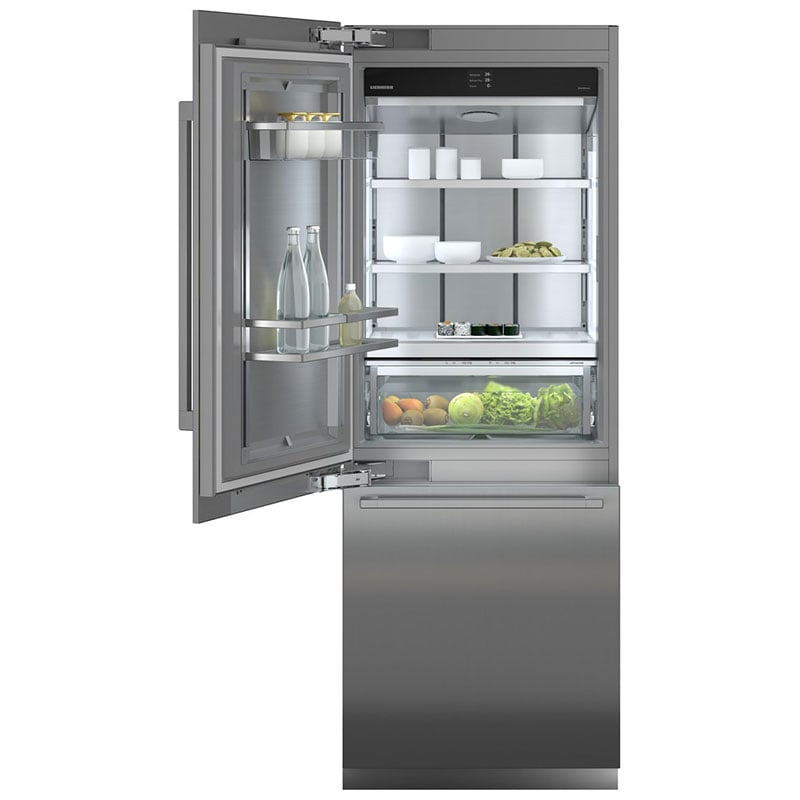 Liebherr Monolith Series 30 in. Built-In 14.5 cu. ft. Left-Hinged Smart Counter Depth Bottom Freezer Refrigerator with Internal Water Dispenser - Custom Panel Ready, , hires