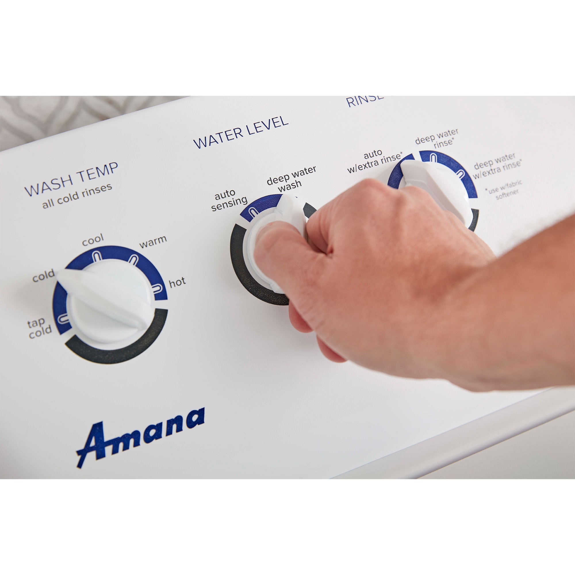 Amana 28 in. 3.8 cu. ft. Top Load Washer with High-Efficiency Agitator - White, , hires