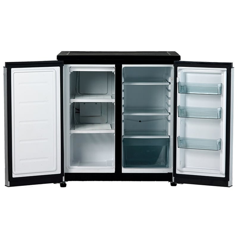 Avanti 31 in. 5.5 cu. ft. Side by Side Mini Fridge with Freezer Compartment - Stainless Steel, Stainless Steel, hires