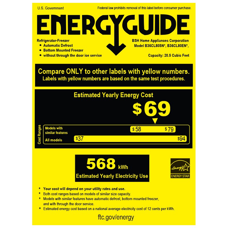 Bosch 800 Series 36 in. 20.5 cu. ft. Smart Counter Depth 4-Door French Door Refrigerator with Internal Water Dispenser - Smudge-Proof Stainless Steel, , hires