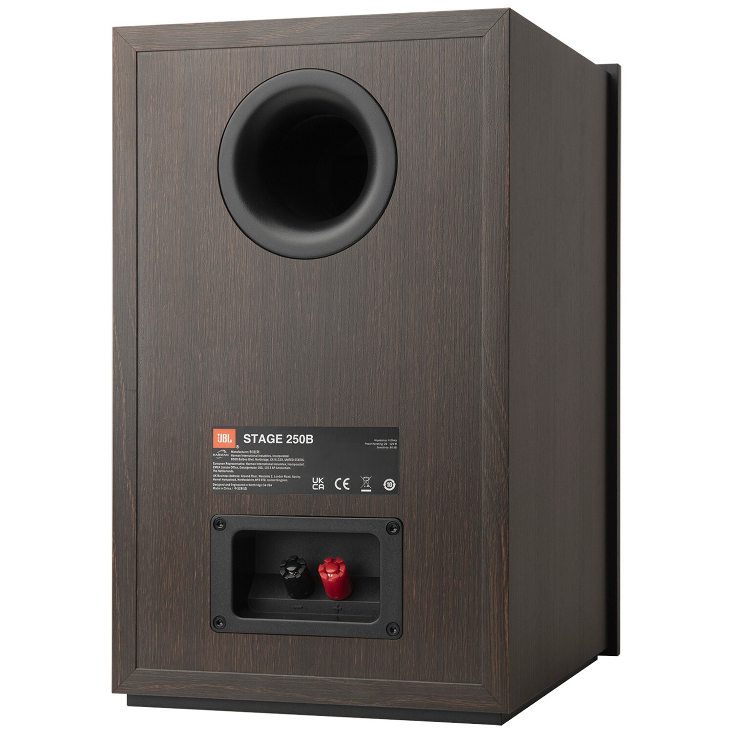 JBL Stage 250B 2 Way 5.25 in. (130 mm) Bookshelf Loudspeaker - Espresso, Espresso, hires