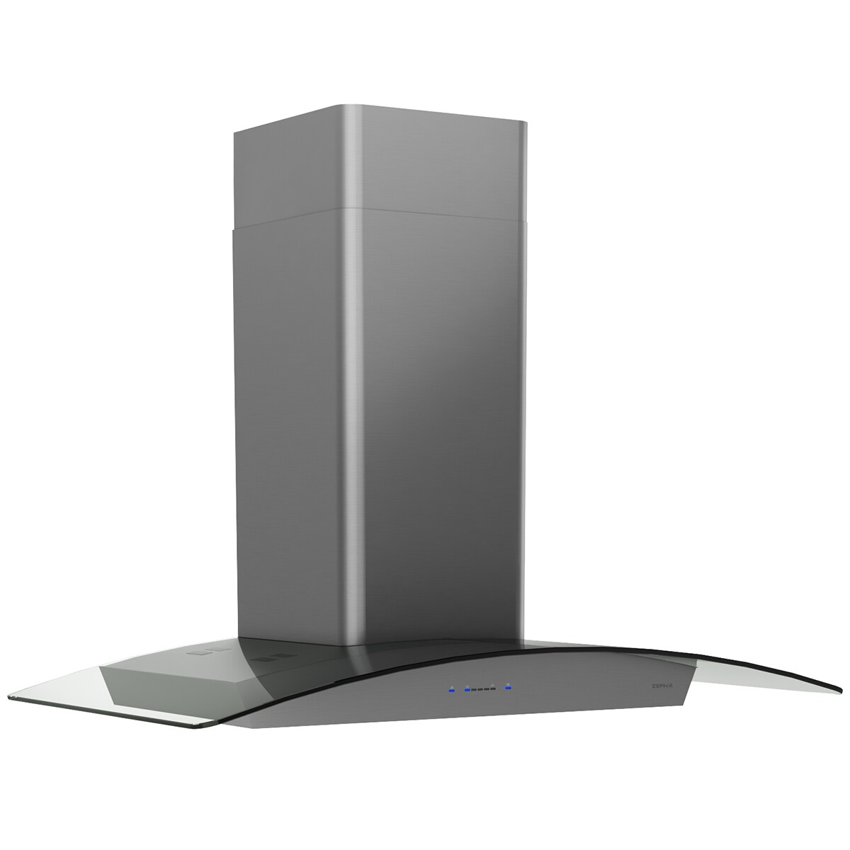 Zephyr 36 in. Convertible Chimney Style Range Hood with 600 CFM, 5 Fan Speeds & 2 LED Lights - Black Stainless, , hires