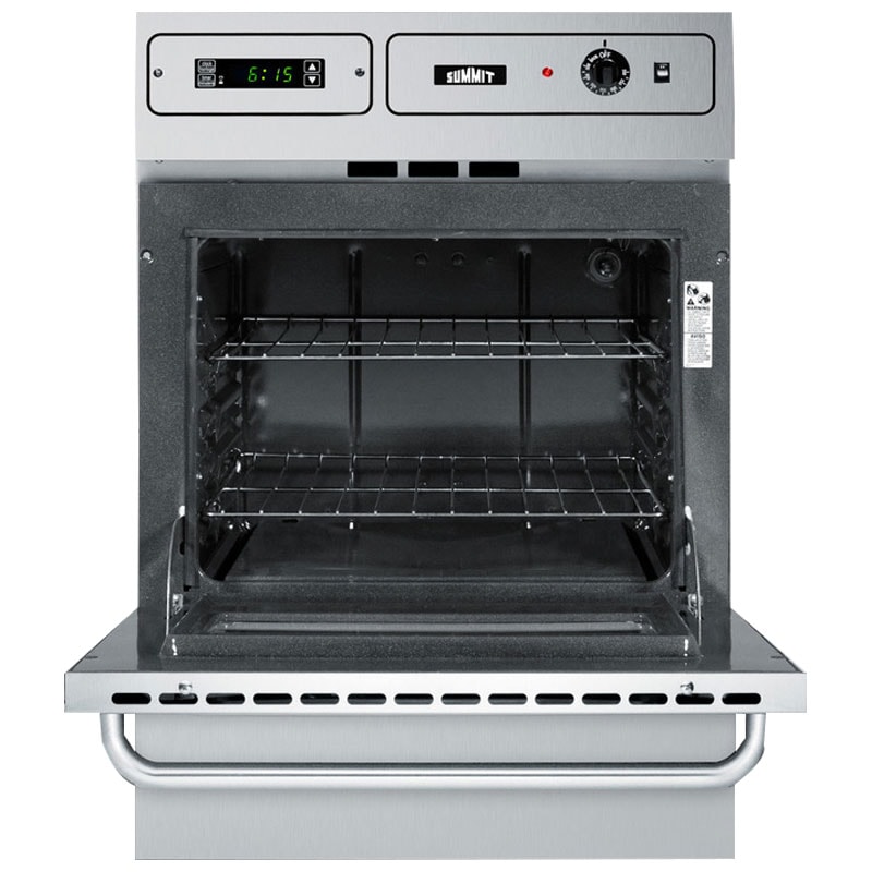 Summit 24 in. 2.9 cu. ft. Gas Single Wall Oven - Stainless Steel, , hires