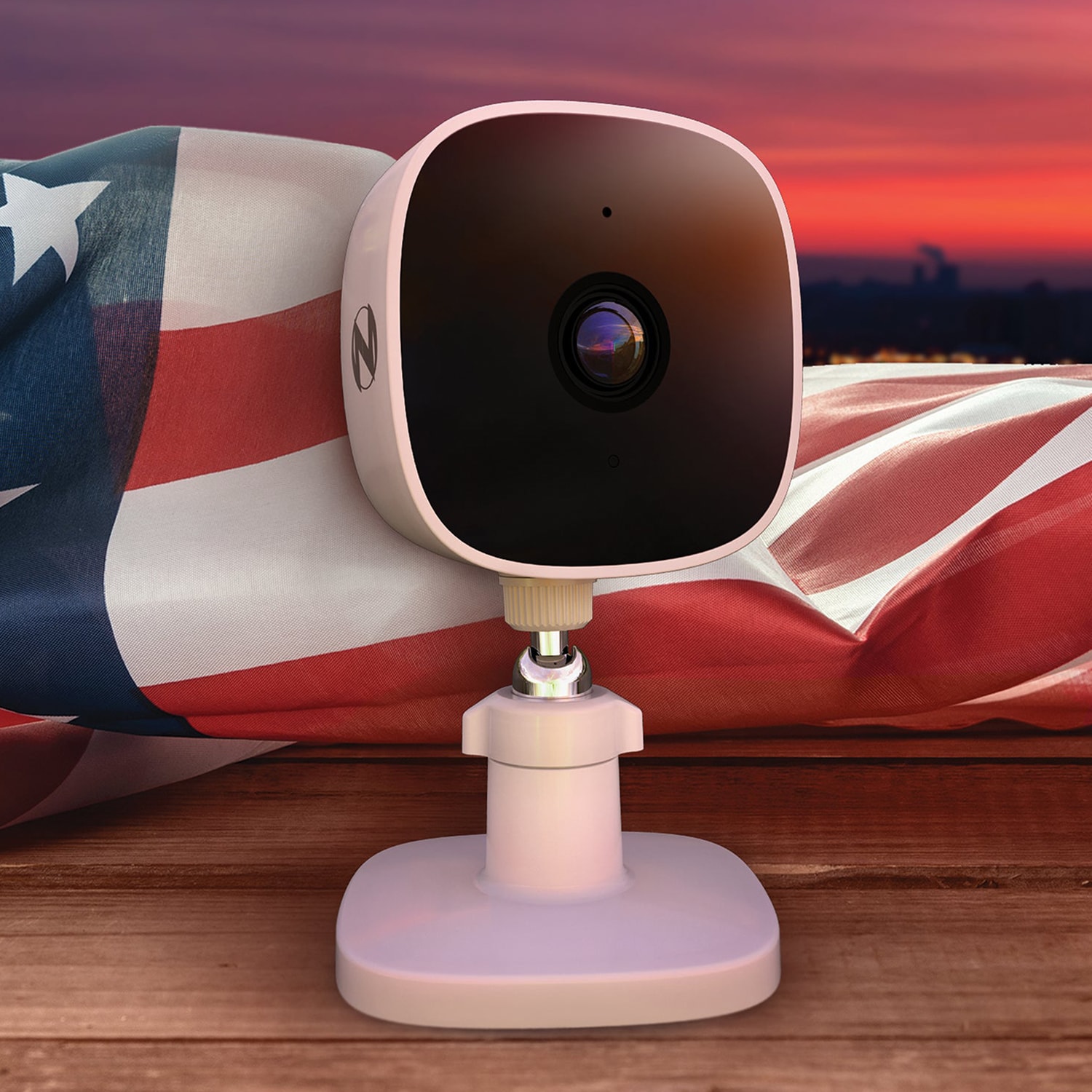 Night Owl - Indoor Wi-Fi IP Plug In 1080p Deterrence Camera with 2-Way Audio - White, , hires