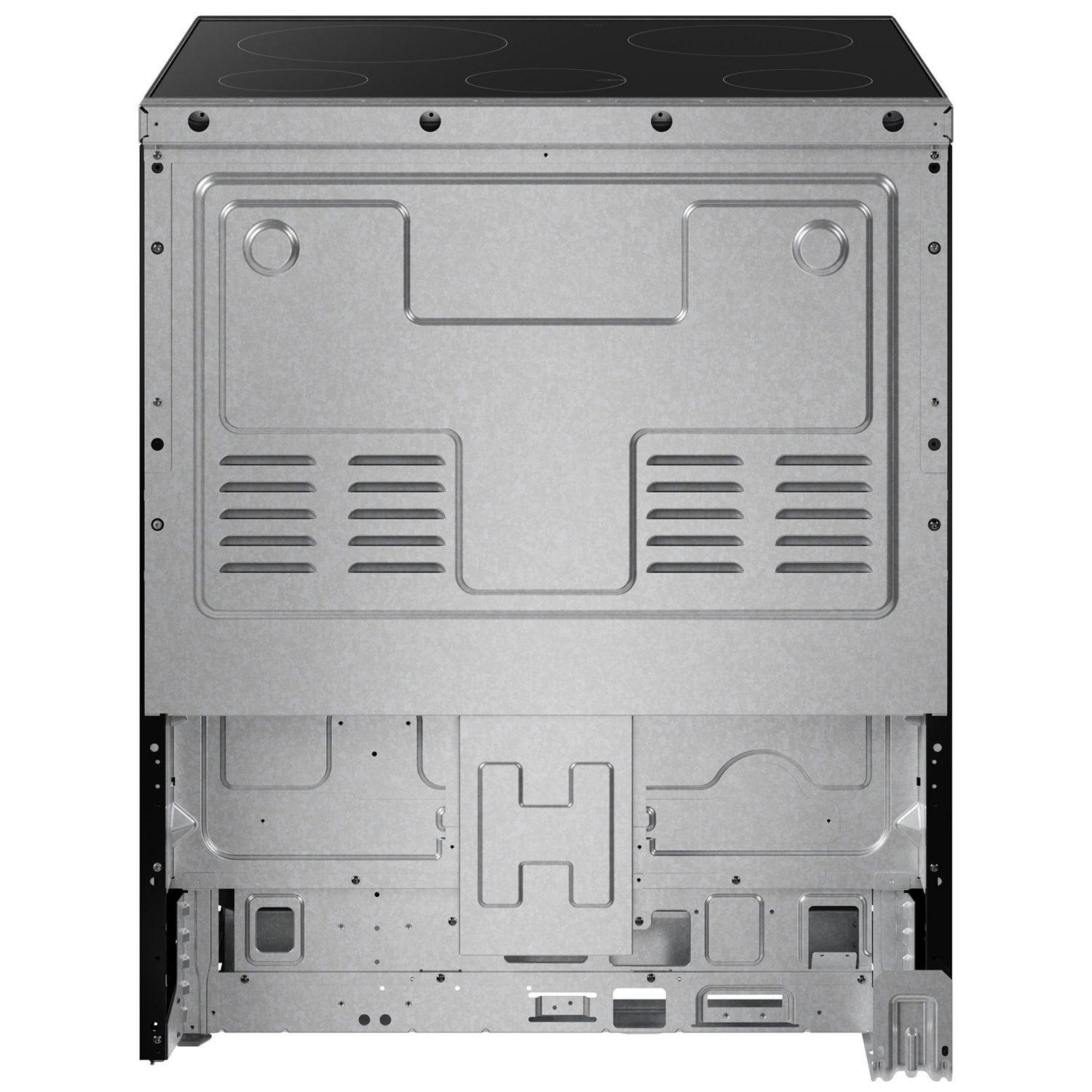 Bosch 100 Series 30 in. 5.8 cu. ft. Air Fry Standard Convection Slide-In Electric Range with Smoothtop Burners - Stainless Steel, , hires