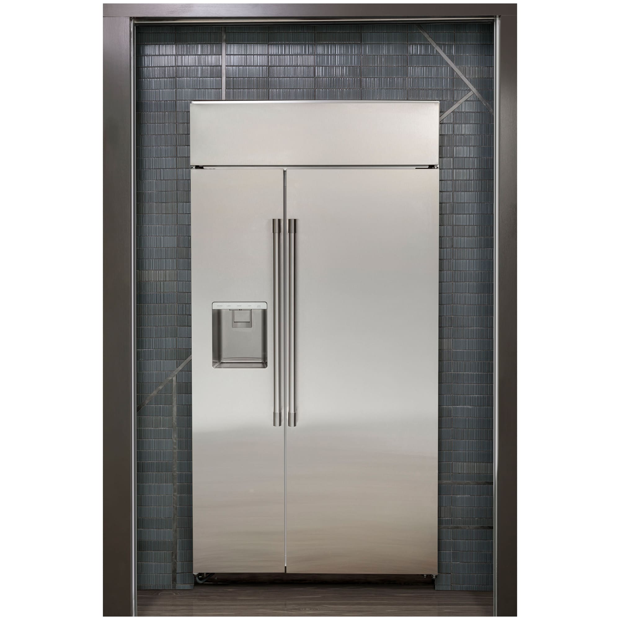 Monogram 48 in. 30.7 cu. ft. Built-In Smart Side by Side Refrigerator with Ice & Water Dispenser - Stainless Steel, , hires