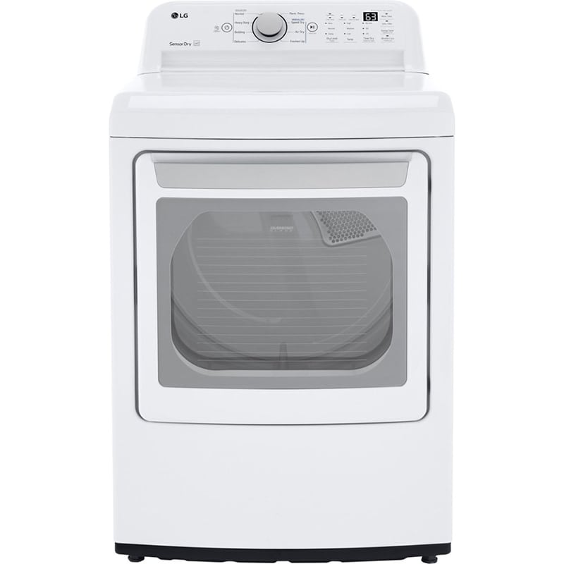 LG 27 in. 7.3 cu. ft. Gas Dryer with Sensor Dry Technology White P.C. Richard & Son