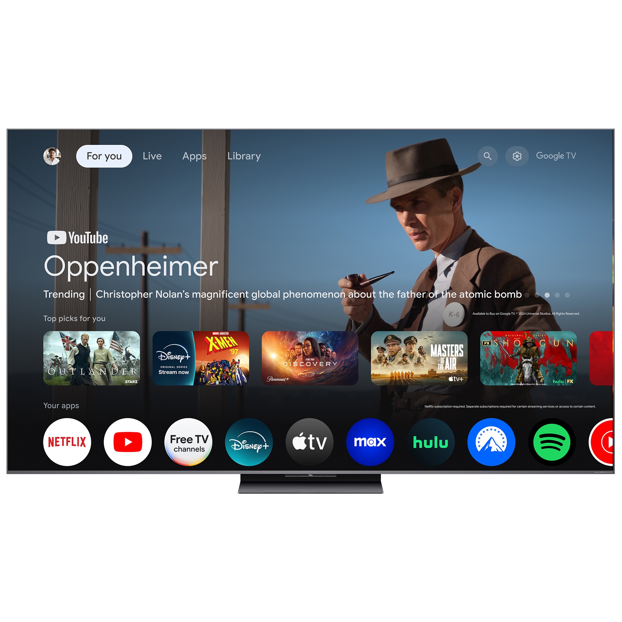 TCL - 75" Class QM8K Series QD-Mini LED 4K UHD Smart Google TV, , hires