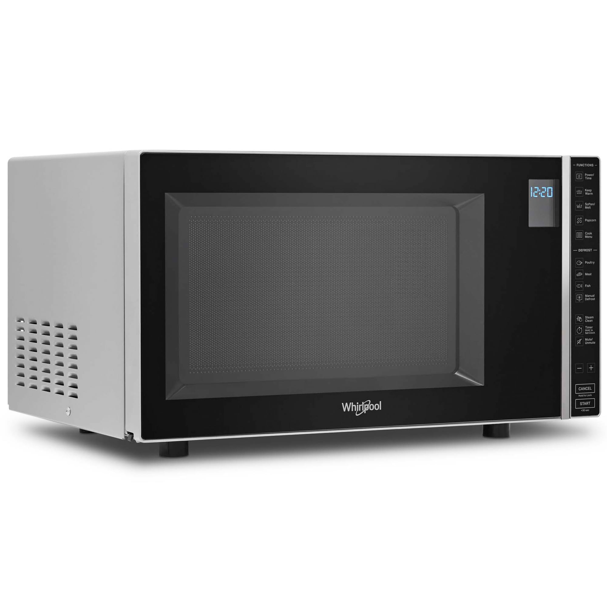 Whirlpool 21 in. 1.1 cu. ft. 900W Countertop Microwave - Silver, Silver, hires