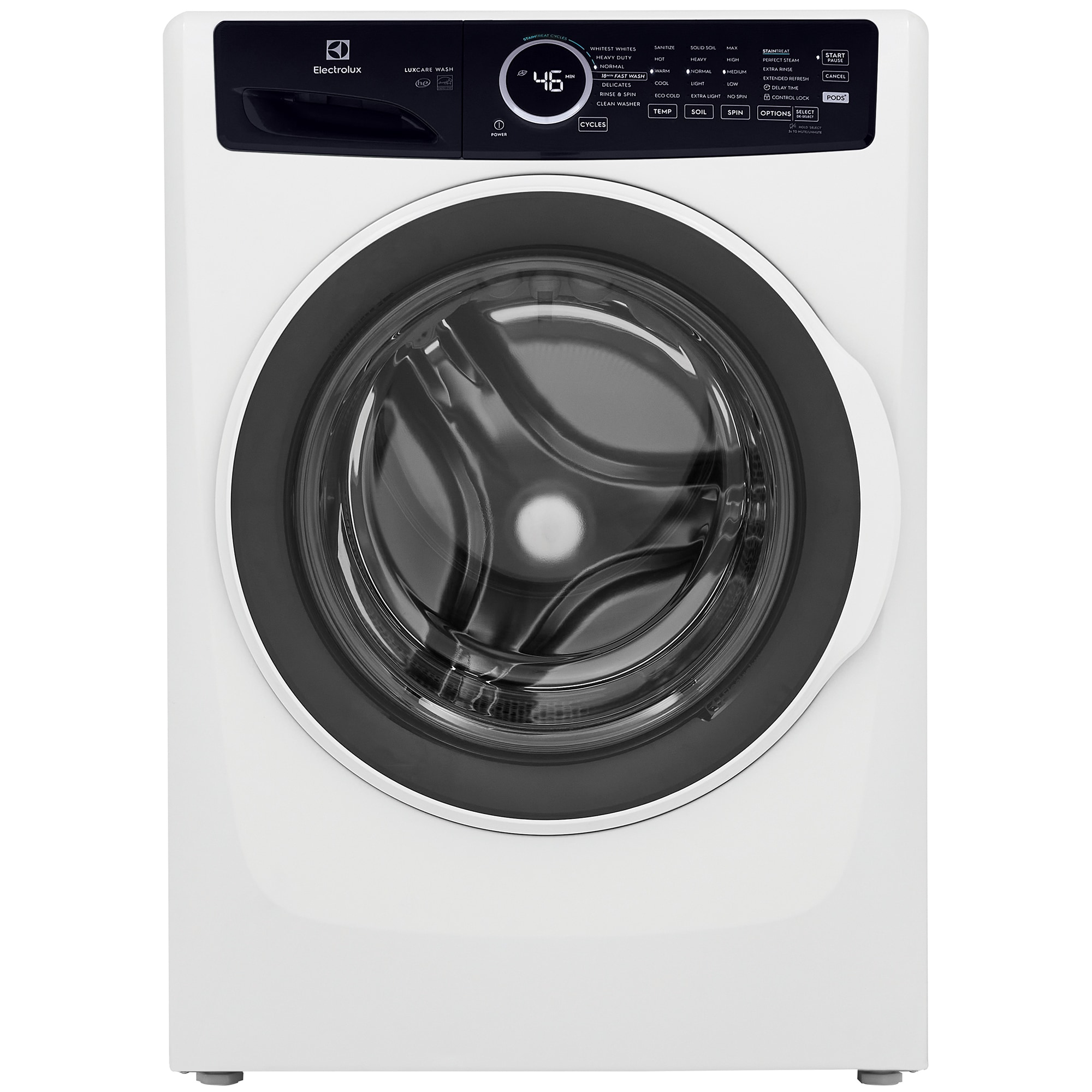 Electrolux 400 Series 27 in. 4.5 cu. ft. Stackable Front Load Washer with LuxCare Wash, Sanitize & Steam Cycle - White, White, hires