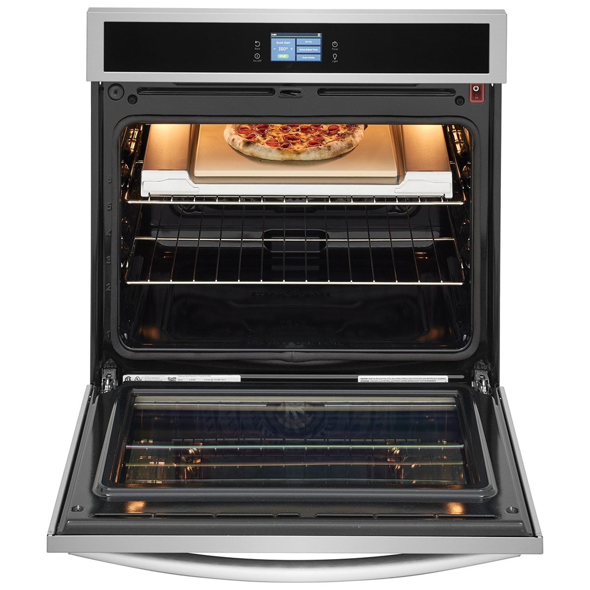 Frigidaire Gallery 30 in. 5.3 cu. ft. Smart Steam Electric Single Wall Oven with True European Convection - Stainless Steel, , hires
