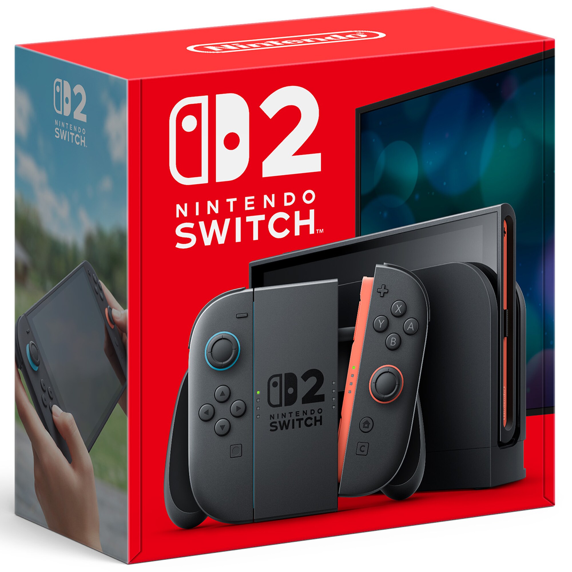 Nintendo Switch 2 with Light Blue and Red Joy Con, , hires