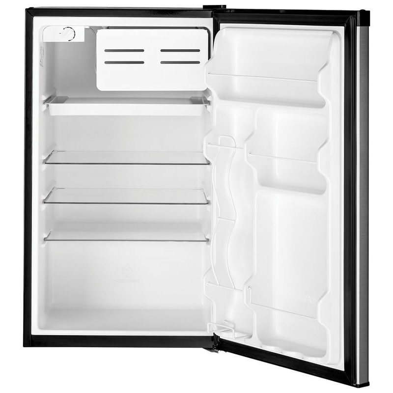 GE 20 in. 4.4 cu. ft. Mini Fridge with Freezer Compartment - Clean Steel, Clean Steel, hires