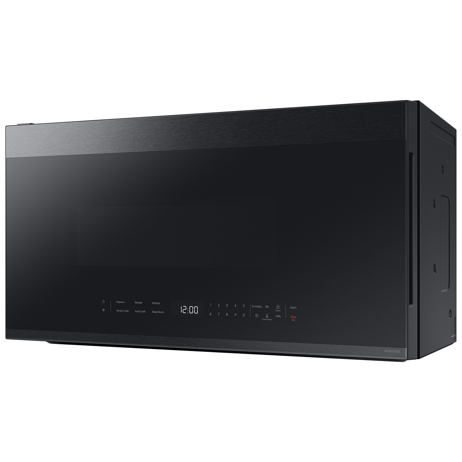 Samsung Bespoke 30 in. 2.1 cu. ft. 1000W Smart Over-the-Range Microwave with 400 CFM & Sensor Cooking - Matte Black Steel, Matte Black Steel, hires