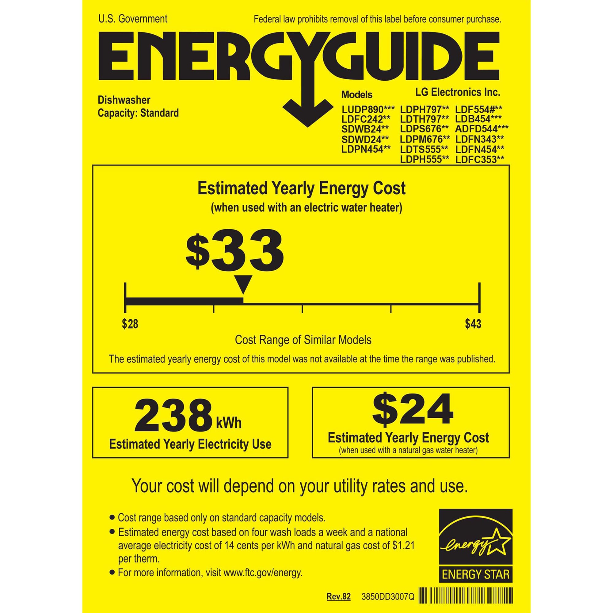 LG 24 in. Top Control Smart Dishwasher with 46 dBa Sound Level, 3rd-Rack, Dynamic Heat Dry & Pocket - PrintProof Black Stainless Steel, PrintProof Black Stainless Steel, hires