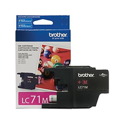 Brother Innobella LC71 Series Magenta Replacement Printer Ink Cartridge, , hires