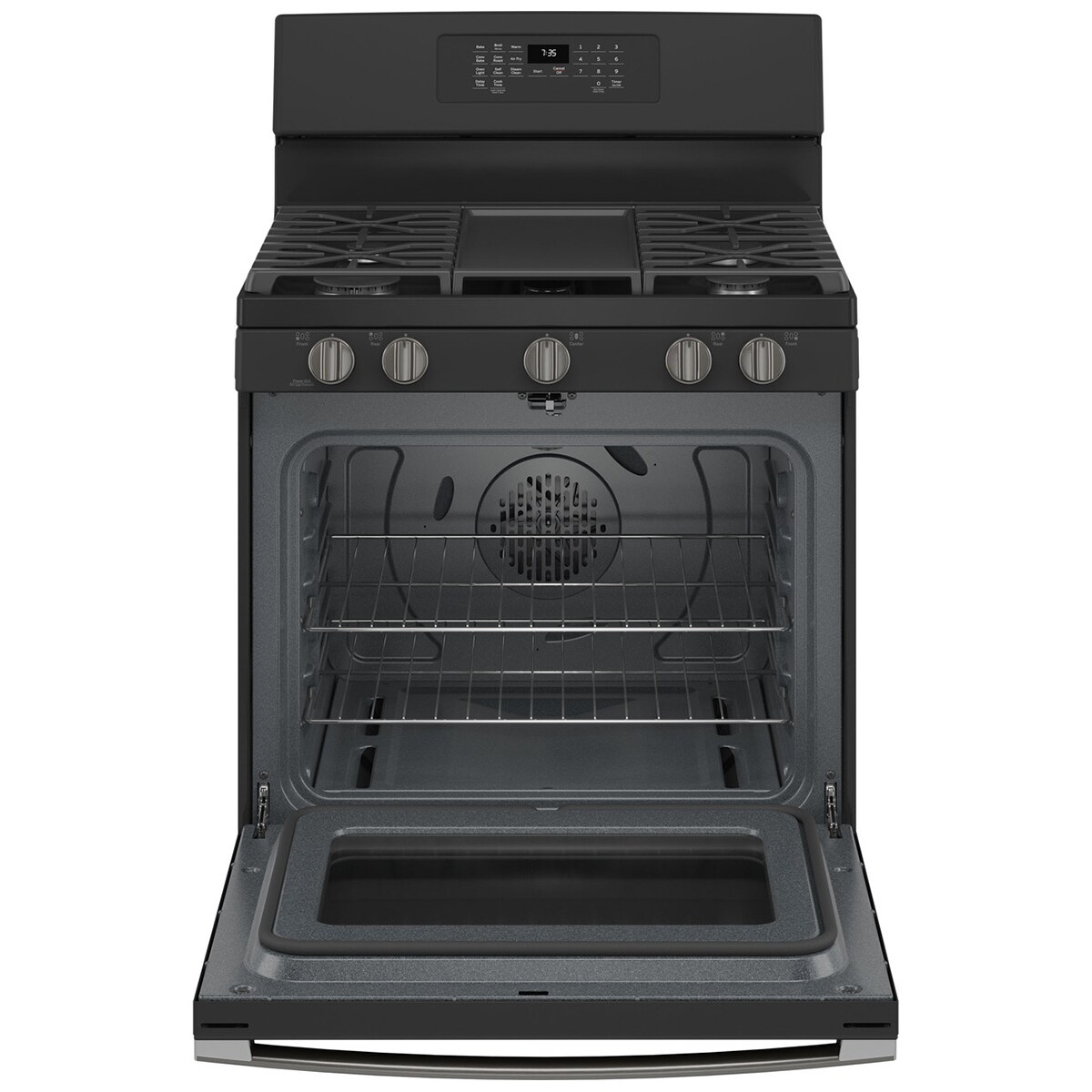 GE 30" Freestanding Gas Range with 5 Sealed Burners, Griddle, 5.0 Cu