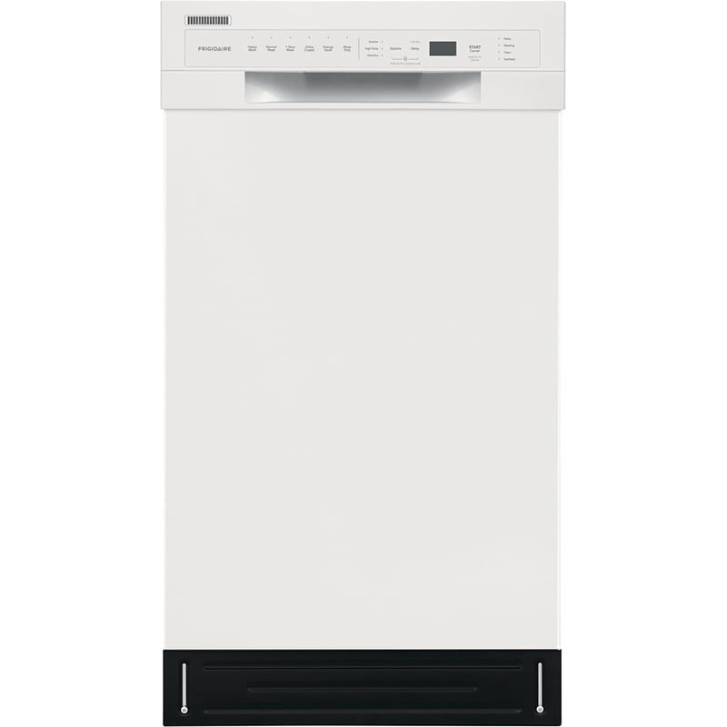 Frigidaire 18 in. Front Control Dishwasher with 52 dBa Sound Level & Pocket - White, White, hires
