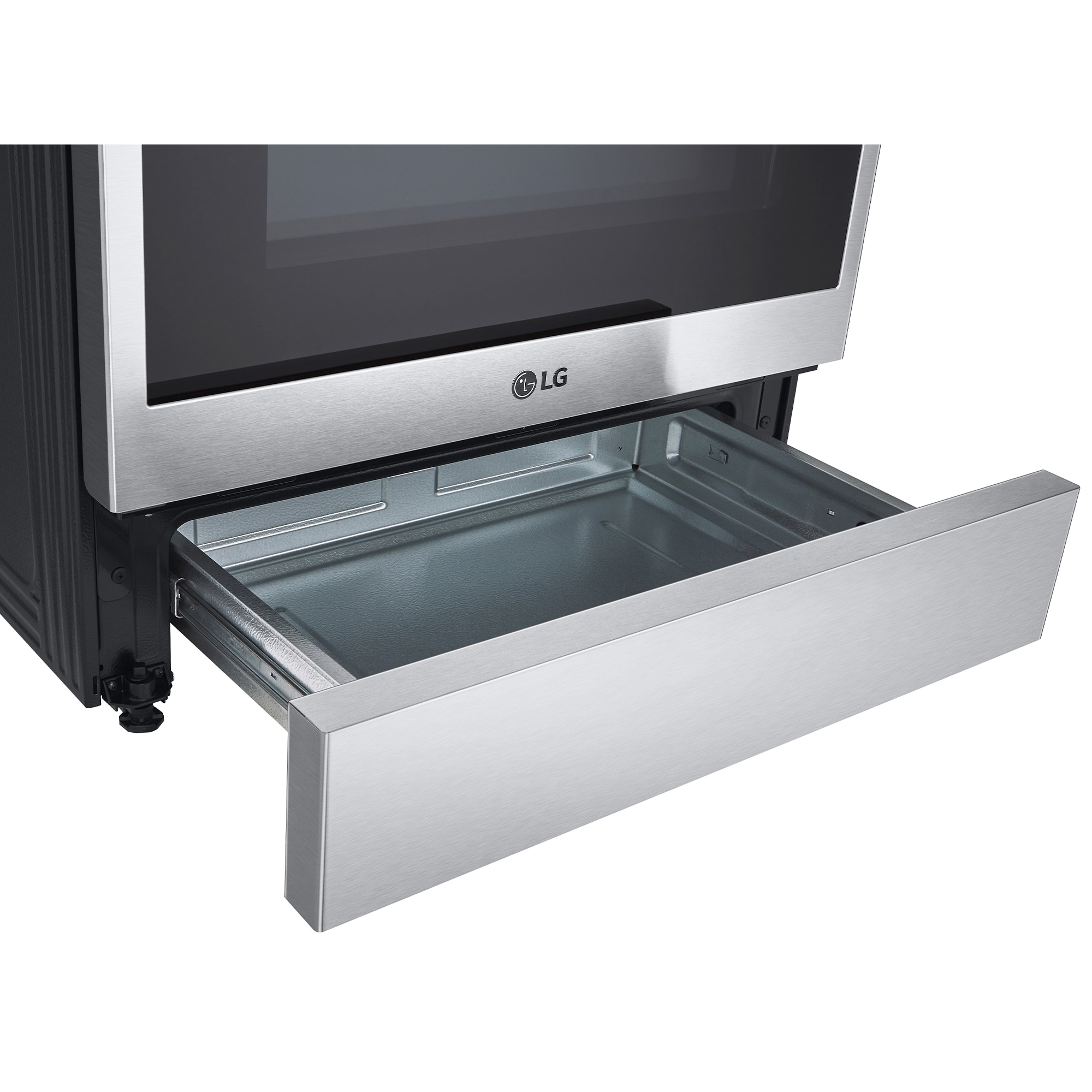 LG InstaView 30 in. 6.3 cu. ft. Smart Air Fry True European Convection Slide-In Electric Range with Radiant Burners - PrintProof Stainless Steel, PrintProof Stainless Steel, hires