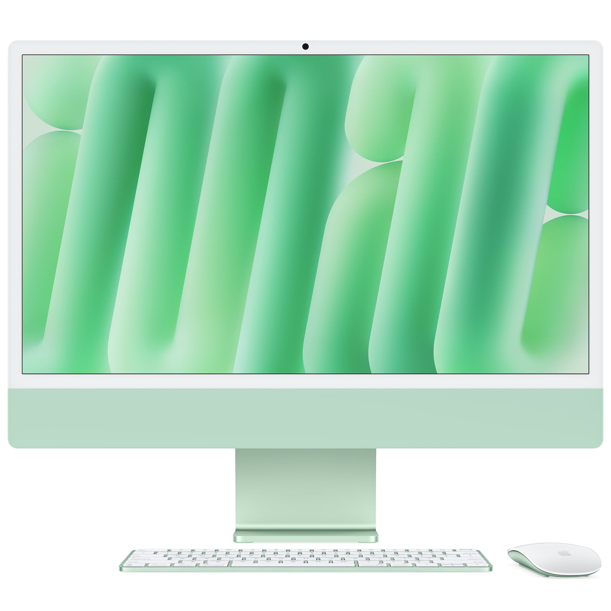 Apple iMac 24 in. (2024) with Apple M4 10-Core CPU, 10-Core GPU, 16 GB RAM, 512 GB SSD & Mac OS - Green, Green, hires