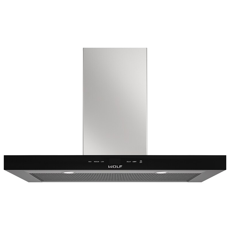 Wolf 36 in. Convertible Chimney Style Range Hood with 3 Fan Speeds & 2 LED Lights - Stainless Steel, , hires