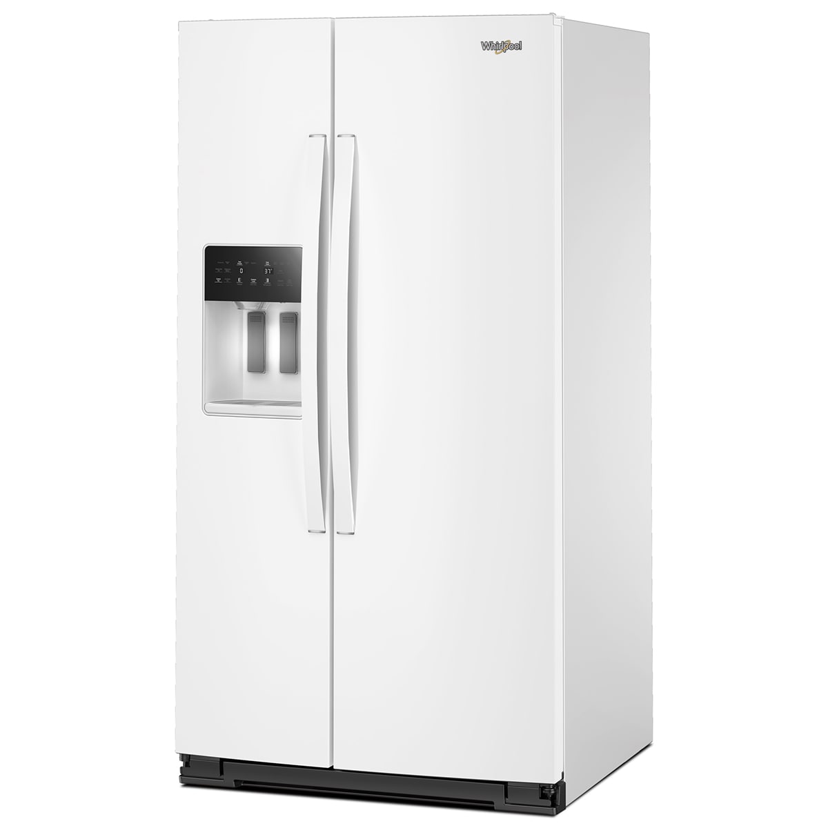 Whirlpool 36 in. 28.0 cu. ft. Side-by-Side Refrigerator with Ice & Water Dispenser - White, White, hires