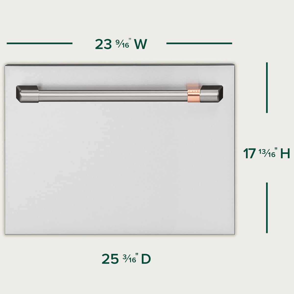 Cafe 24 in. Smart Dishwasher with Top Control & 45 dBa Sound Level - Stainless Steel, , hires