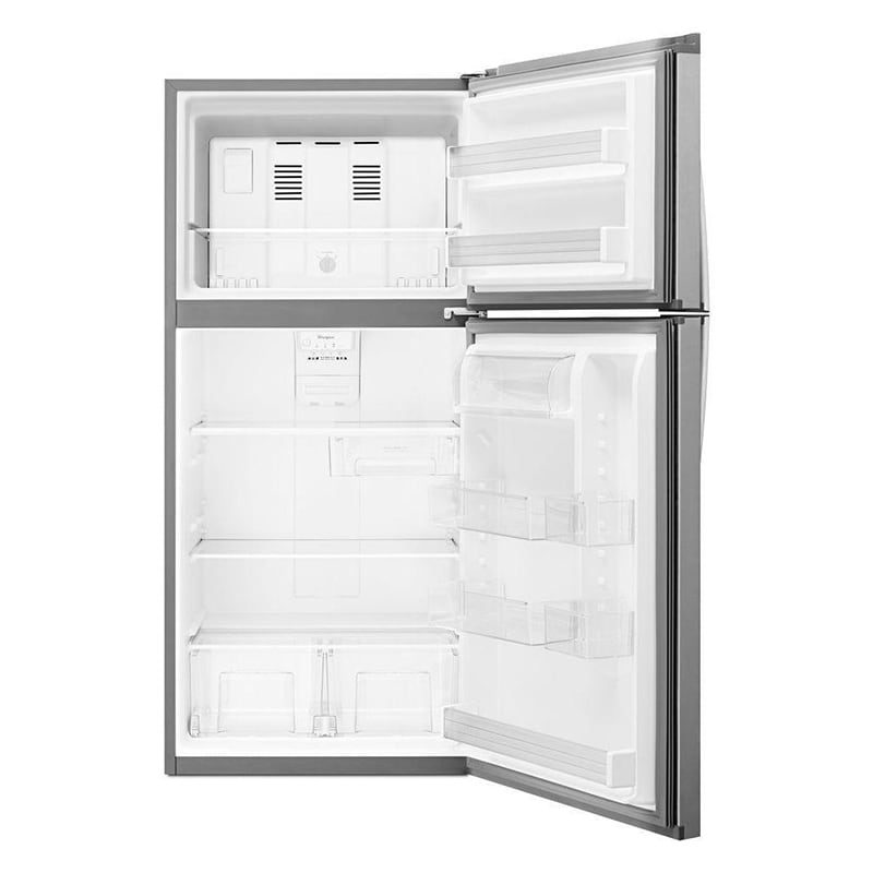 Whirlpool 30 in. 19.2 cu. ft. Top Freezer Refrigerator - Monochromatic Stainless Steel, Monochromatic Stainless Steel, hires