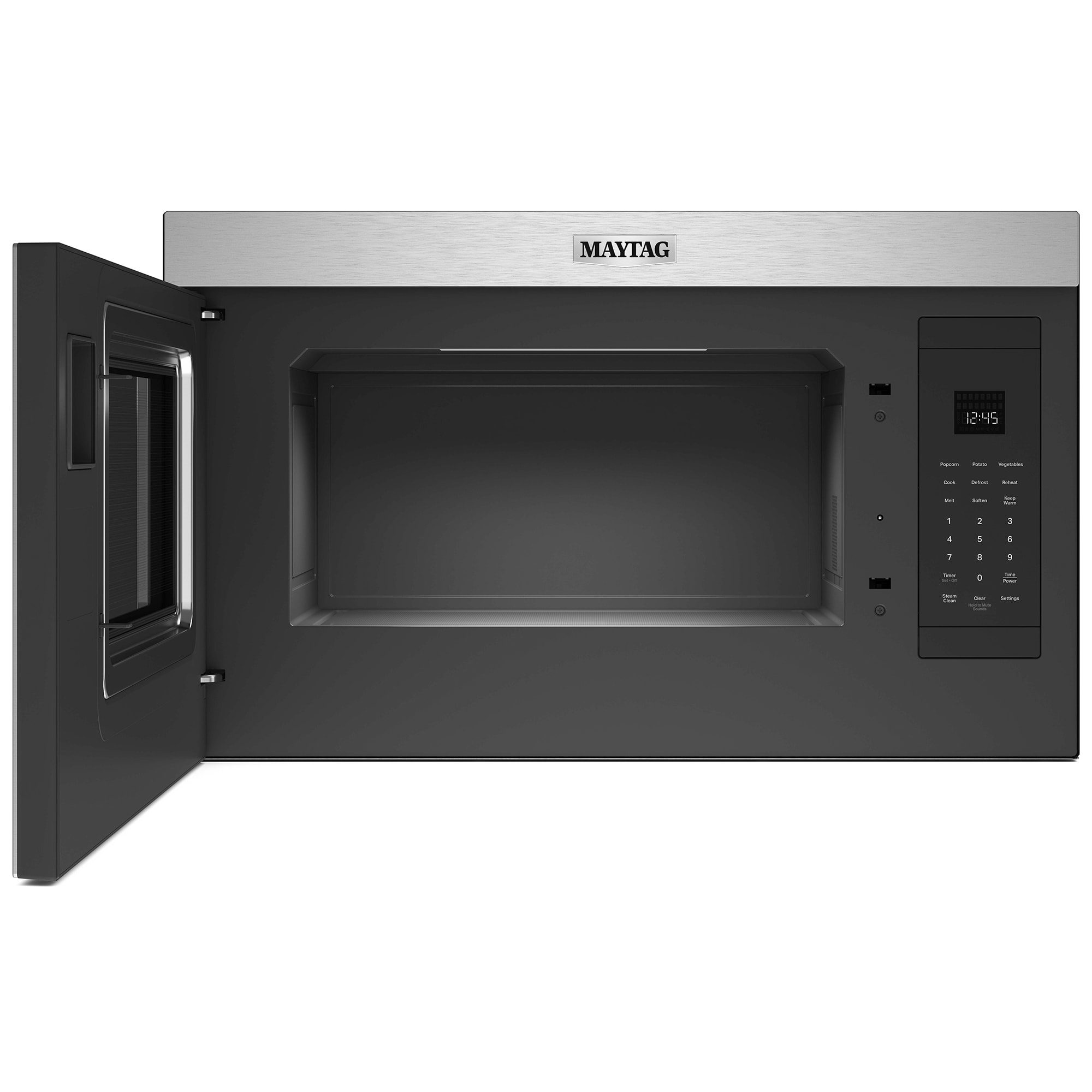 Maytag 30 in. 1.1 cu. ft. 1000W Over-the-Range Microwave with 300 CFM & Sensor Cooking - Fingerprint Resistant Stainless, , hires