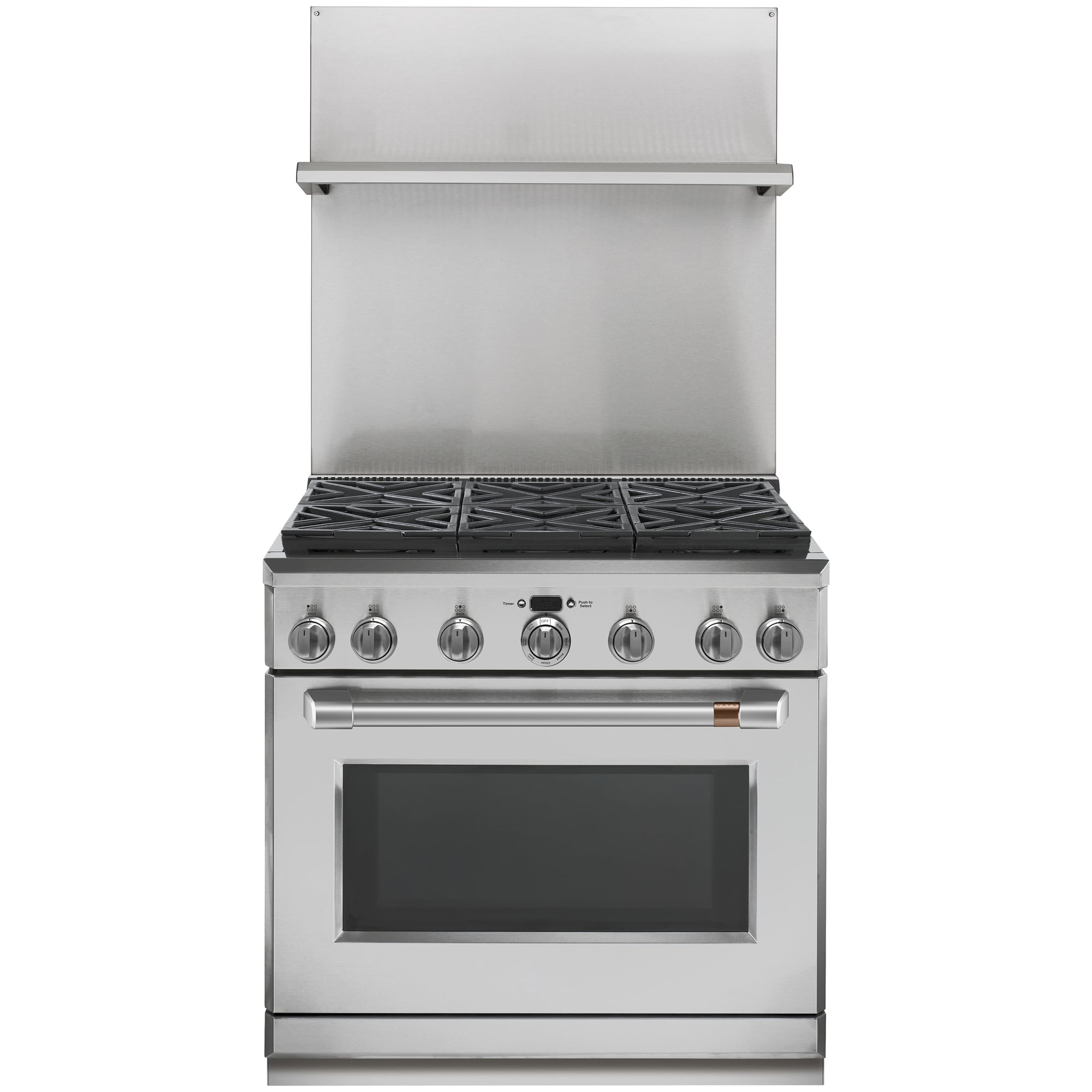 GE 36 in. Professional Adjustable Height Backsplash with Shelf - Stainless Steel, , hires