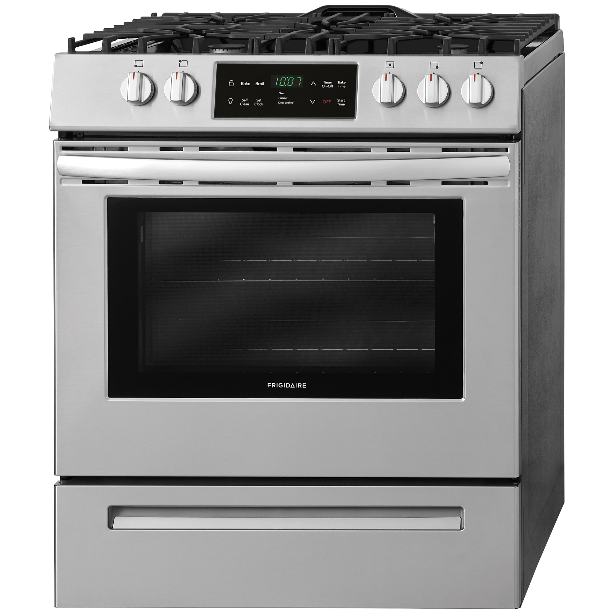Frigidaire 30" SlideIn Gas Range with 5 Sealed Burners, 5.0 Cu. Ft