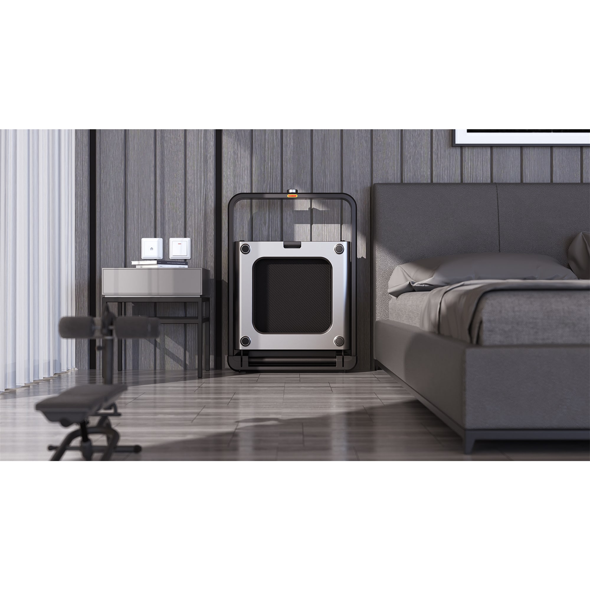 Kingsmith Double Fold And Stow Treadmill - Black, , hires