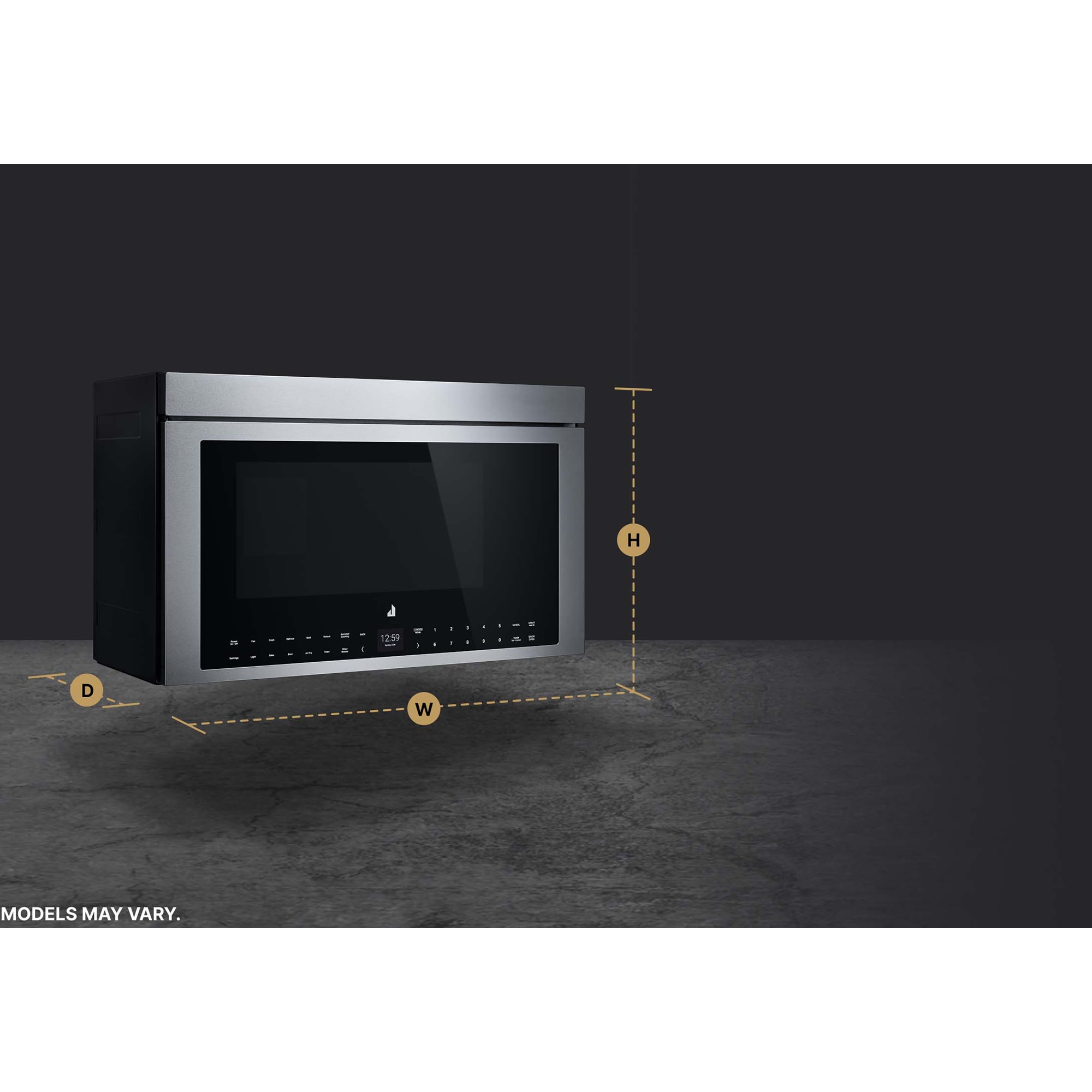 JennAir 30 in. 1.1 cu. ft. 950W Smart Over-the-Range Microwave with 400 CFM, Convection & Sensor Cooking - Stainless Steel, , hires
